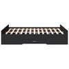 vidaXL Bed Frame with Drawers without Mattress Black 140x190 cm
