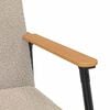 vidaXL Armchair Light Grey 59 x 75 x 78 cm Curly Wool-like Fabric