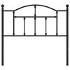 vidaXL Metal Replace Headboard Black 100 cm