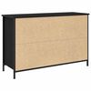 vidaXL TV Cabinet Set Black Oak 101 x 35 x 65 cm Engineered Wood