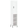 vidaXL Highboard White 34,5x34x180 cm Engineered Wood