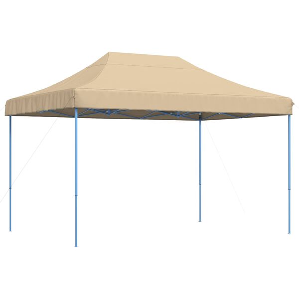 vidaXL Party Tent Folding Beige 279 x 410 x 315 cm Oxford Fabric
