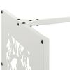 vidaXL Firewood Rack White 40x40x40 cm Cold-rolled steel