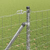 vidaXL Fence with Post Silver 1.2 x 10 m Steel