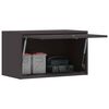 vidaXL Wall Cabinet for Garage with Gas-lift Door Black