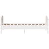 vidaXL Bed Frame without Mattress White 100x200 cm Solid Wood Pine