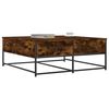 vidaXL Coffee Table Smoked Oak 100x99x40 cm Engineered Wood