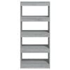 vidaXL Book Cabinet/Room Divider Grey Sonoma 60x30x135 cm Engineered Wood
