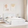vidaXL Storage Bed with Headboard White 160 x 200 cm Engineered Wood