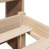 vidaXL Bookcase Bed without Mattress 120x200 cm Solid Wood Pine