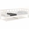 vidaXL Day Bed without Mattress White Solid Wood Pine 90x190 cm Single