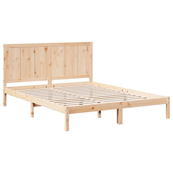 vidaXL Extra Long Bed Frame without Mattress 140x220 cm Solid Wood