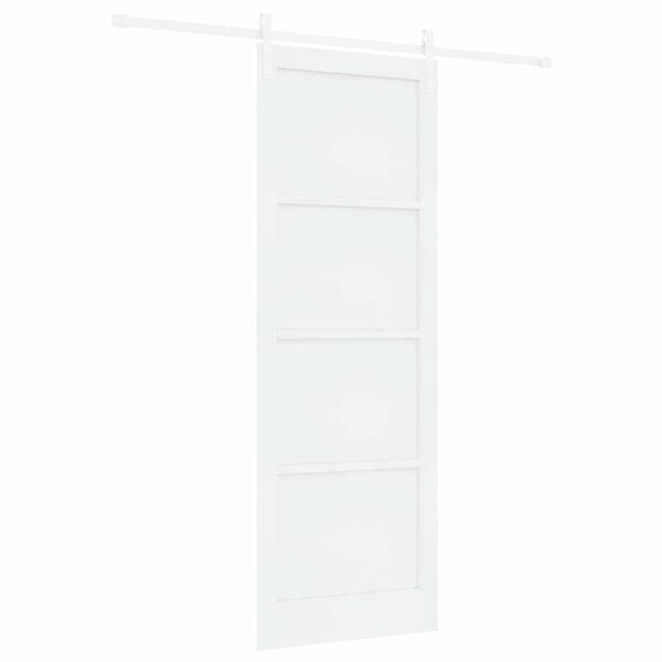 vidaXL Sliding Door White 83 x 232 cm Solid Pine Wood
