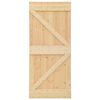 vidaXL Door NARVIK Natural 90 x 210 cm Solid Pine Wood