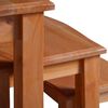 vidaXL Side Tables 3 pcs Solid Mahogany Wood