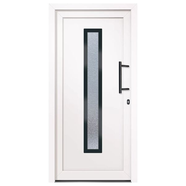 vidaXL Front Door White 98x200 cm PVC