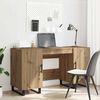 vidaXL Desk with Shelf Artisan oak 140 x 50 x 75 cm Engineered wood