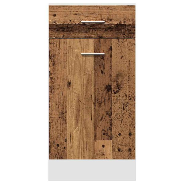 vidaXL Drawer Bottom Cabinet Lyon Old Wood 40x46x81.5 cm Engineered Wood