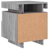 vidaXL Bedside Cabinet with LED Lights Grey Sonoma 40x39x48.5 cm