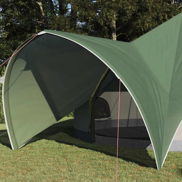 vidaXL Teepee Tent with Roof Green and Grey 502 x 502 x 297 cm