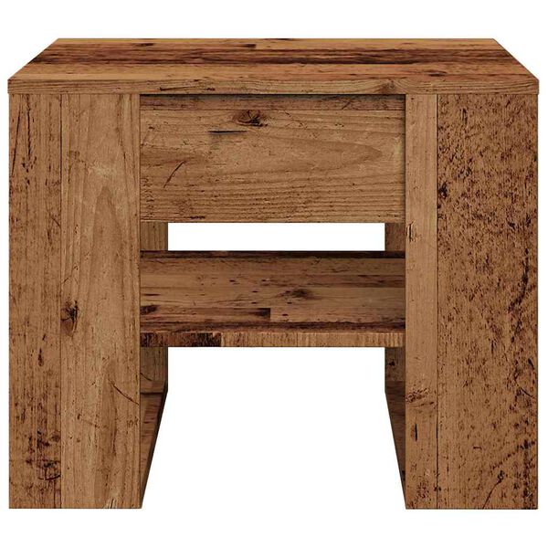 vidaXL Coffee Table Old Wood 55.5x55x45 cm Engineered Wood