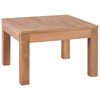 vidaXL Coffee Table | Natural Teak | Solid Teak Wood | 60x60 cm | Durable