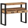 vidaXL Console Table Brown 90 x 33 x 75 cm Solid Acacia Wood