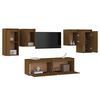 vidaXL TV Cabinets 6 pcs Honey Brown Solid Wood Pine