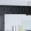 vidaXL Kitchen Cabinet with Door Black 60 x 31 x 40 cm Engineered Wood