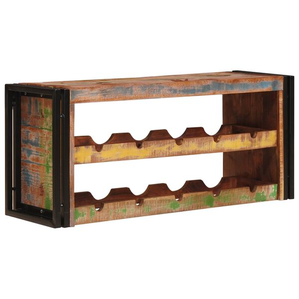vidaXL Wine Rack Brown 100 x 45 x 33 cm Solid Reclaimed Wood