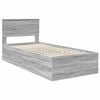 vidaXL Bed Frame Grey Sonoma 75 x 190 cm Engineered Wood