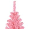 vidaXL Christmas Tree with 300 LEDs with Stand Pink 180 cm PVC