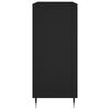vidaXL Record Cabinet Black 84.5x38x89 cm Engineered Wood