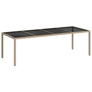 vidaXL Garden Table | Beige and Black
