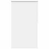 vidaXL Roller Blind Blackout White 130x210 cm Fabric Width 126.6 cm Polyester