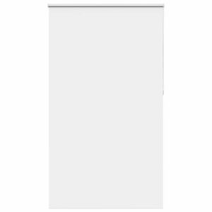 vidaXL Roller Blind Blackout White 130x210 cm Fabric Width 126.6 cm Polyester