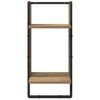 vidaXL Wall Shelf Set with Shelf 4 pcs Artisan Oak 65 x 25 x 30 cm
