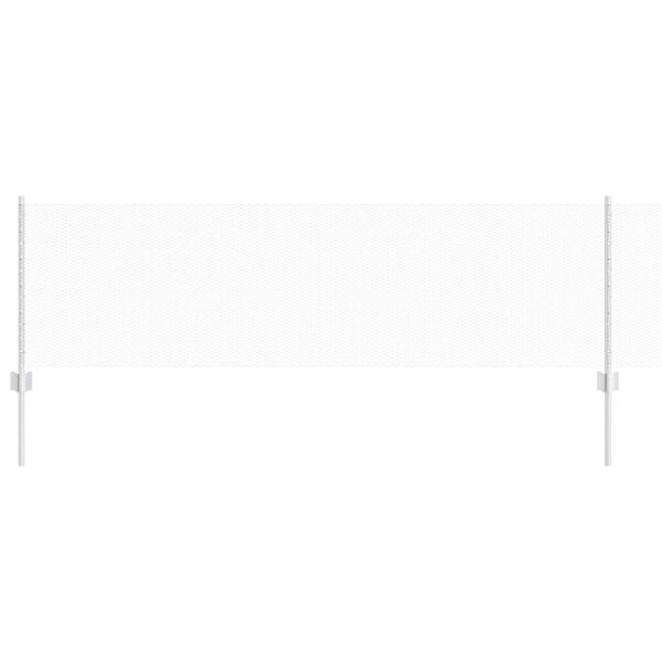 vidaXL Fence with Post Silver 0.6 x 50 m Steel