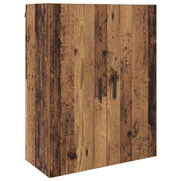 vidaXL Wall Cabinet Old Wood 69.5 x 34 x 90 cm Engineered Wood