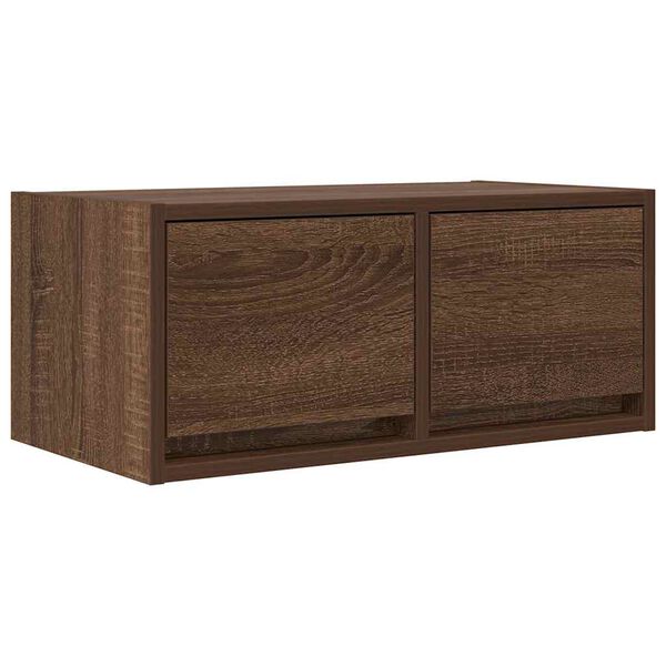 vidaXL TV Cabinet Brown Oak 60x31x25.5 cm Engineered Wood