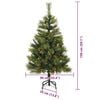 vidaXL Artificial Hinged Christmas Tree with Cones Green 150 cm