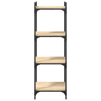 vidaXL Bookcase 4-Tier Sonoma Oak 40x30x120 cm Engineered Wood