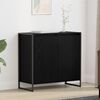 vidaXL Side Cabinet Black Oak 79 x 36 x 75 cm Engineered Wood