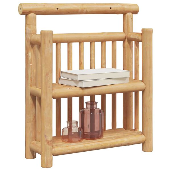 vidaXL Wall Shelf with Shelf with Storage Brown 40 x 13 x 44 cm Bamboo