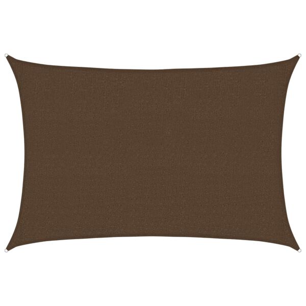 vidaXL Sunshade Sail 160 g/m&sup2; Brown 2.5x4 m HDPE