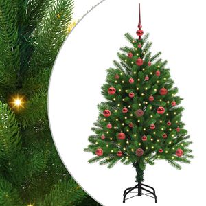vidaXL Christmas Tree with 150 LEDs with Stand Green 120 cm PE