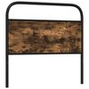 vidaXL Replace Headboard Smoked Oak 107 cm Steel and Engineered Wood