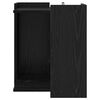 vidaXL Cat Litter Box Enclosure Black Oak 42 x 42 x 51 cm