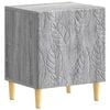 vidaXL Bedside Table Grey Sonoma 43 x 34.5 x 50 cm Engineered Wood
