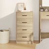 vidaXL Sideboard Sonoma oak 40 x 41 x 75 cm Engineered wood